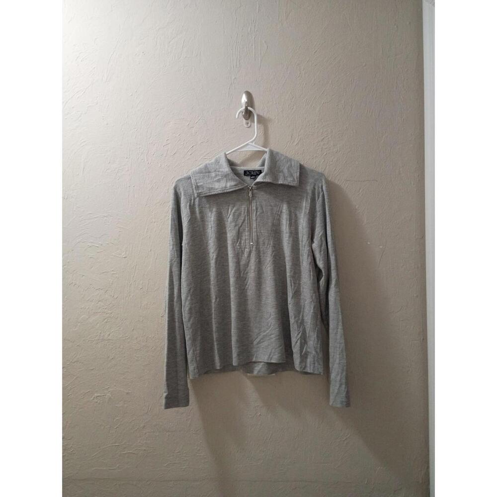 * Brand: J.Crew *  Quarter Zip * Color: Heather grey Small